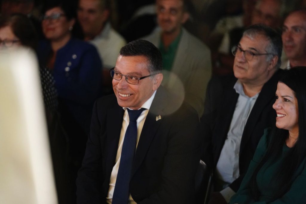 El Alcalde en un momento del discurso del pregonero