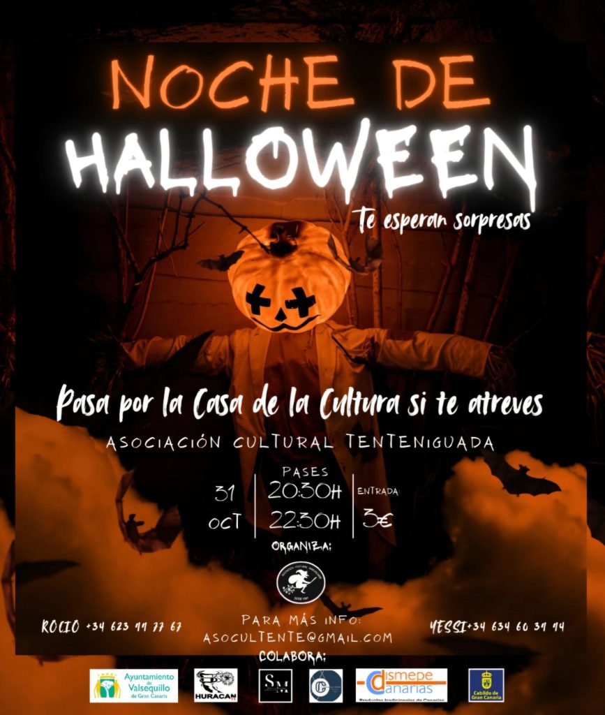 Cartel noche de halloween